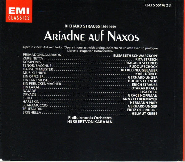 Richard Strauss - Elisabeth Schwarzkopf, Rita Streich, Irmgard Seefried, Rudolf Schock, Hermann Prey, Philharmonia Orchestra, Karajan*-3