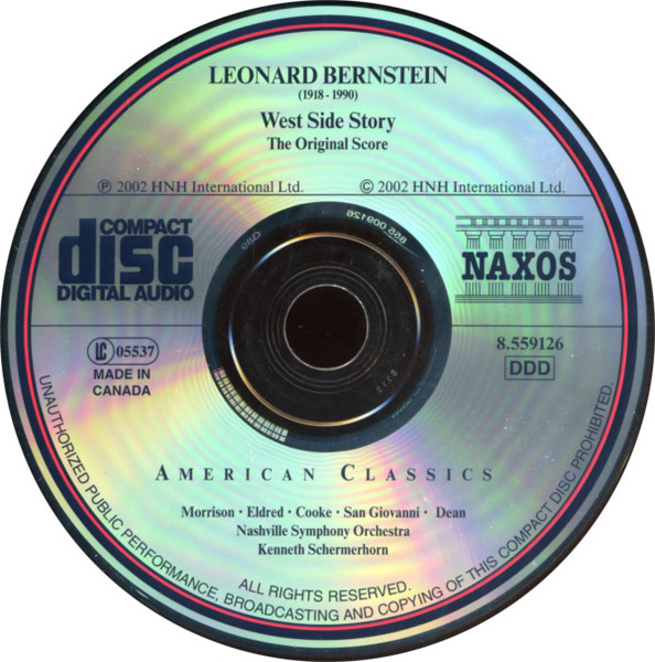 Leonard Bernstein - Morrison* • Eldred* • Cooke* • Dean* • Nashville Symphony Orchestra • Kenneth Schermerhorn-4