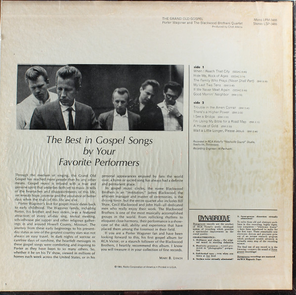 Porter Wagoner And The Blackwood Brothers Quartet-1