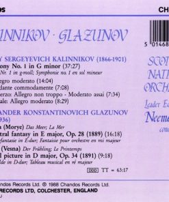 Kalinnikov* • Glazunov*, Scottish National Orchestra*, Neeme Järvi-1