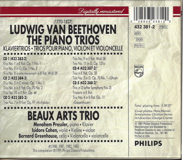 Beethoven*, Beaux Arts Trio-1