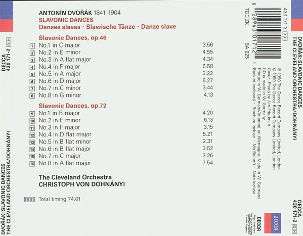 Dvořák*, Dohnányi*, The Cleveland Orchestra-1
