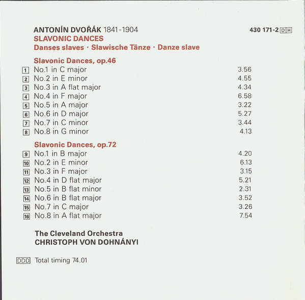 Dvořák*, Dohnányi*, The Cleveland Orchestra-3