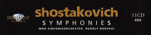 Shostakovich* - WDR Sinfonieorchester*, Rudolf Barshai-2