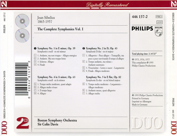 Sibelius* / Boston Symphony Orchestra, Sir Colin Davis-1