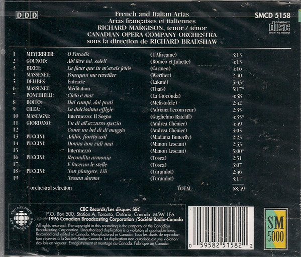 Richard Margison, Richard Bradshaw, Canadian Opera Company Orchestra-2