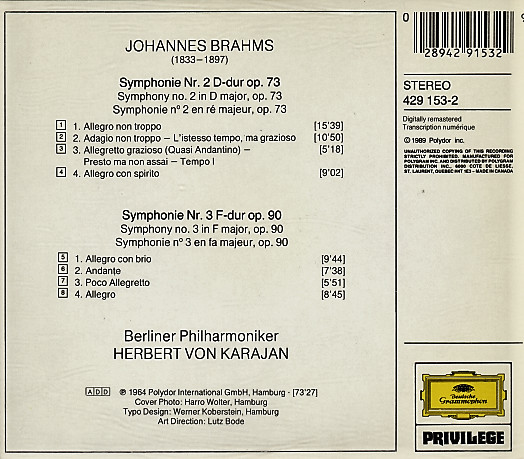 Brahms* - Berliner Philharmoniker, Herbert von Karajan-1