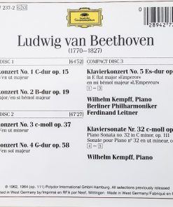 Ludwig van Beethoven, Wilhelm Kempff, Berliner Philharmoniker, Ferdinand Leitner-1