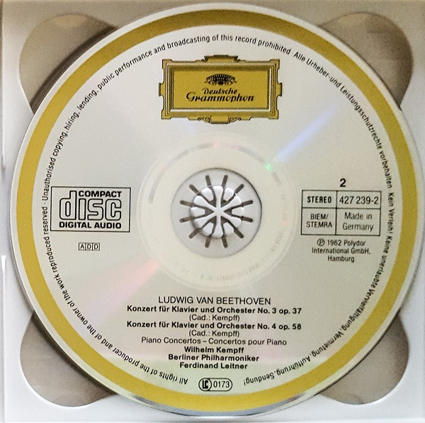 Ludwig van Beethoven, Wilhelm Kempff, Berliner Philharmoniker, Ferdinand Leitner-3