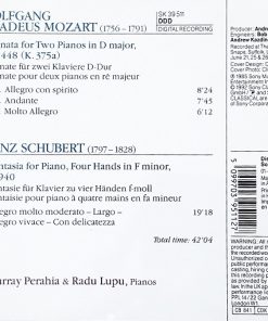 Mozart* / Schubert*, Murray Perahia, Radu Lupu-1