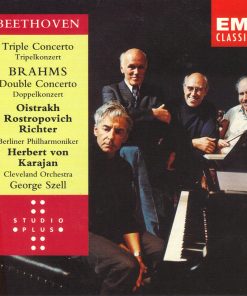 David Oistrach, Mstislav Rostropovich, Sviatoslav Richter, Berliner Philharmoniker, The Cleveland Orchestra, Herbert von Karajan, George Szell / Ludwig van Beethoven / Johannes Brahms-0