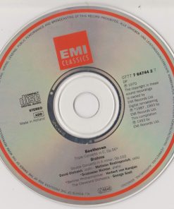David Oistrach, Mstislav Rostropovich, Sviatoslav Richter, Berliner Philharmoniker, The Cleveland Orchestra, Herbert von Karajan, George Szell / Ludwig van Beethoven / Johannes Brahms-3