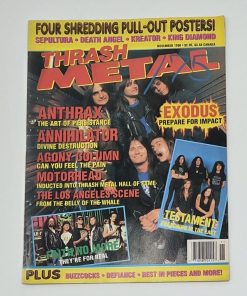 THRASH METAL Magazine - NOVEMBER 1990 - EXODUS, TESTAMENT, FAITH NO MORE