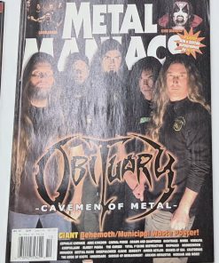 METAL MANIACS Magazine - OCTOBER 2007 - OBITUARY, BEHEMOTH/MUNICIPAL WASTE Centerfold POSTER
