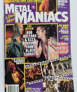 METAL MANIACS Magazine - APRIL 1993 SUPERSTAR SPECIAL - BLACK SABBATH, SACRED REICH, SEPULTURA Centerfold