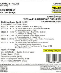 Richard Strauss - Arleen Augér*, Vienna Philharmonic Orchestra* / André Previn-1