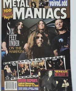 METAL MANIACS Magazine - SUPERSTAR SPECIAL FEBRUARY 1998 - SIX FEET UNDER, MILWAUKEE METALFEST, JIMI HENDRIX