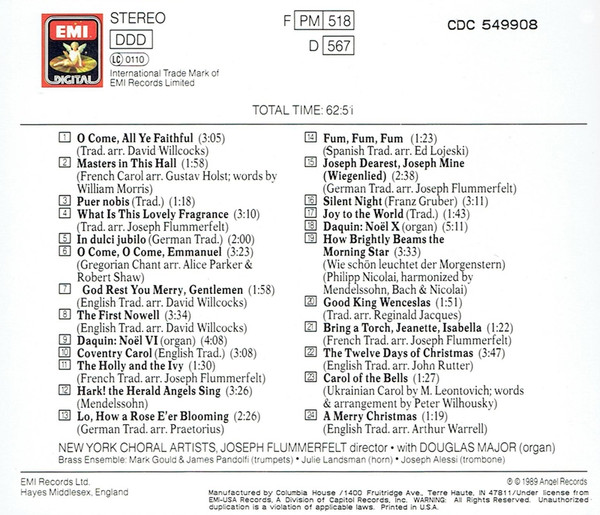 New York Choral Artists, Joseph Flummerfelt, Douglas Major-1