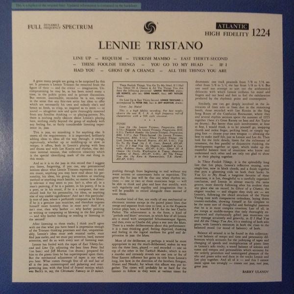 Lennie Tristano-1