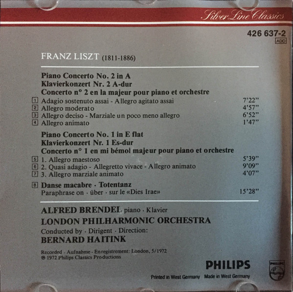 Liszt*, Alfred Brendel, London Philharmonic Orchestra, Bernard Haitink-1