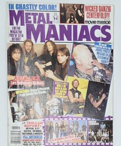 METAL MANIACS Magazine - JUNE 1991 - JUDAS PRIEST, TESTAMENT, DANZIG Centerfold