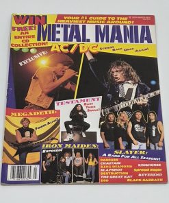 METAL MANIA Magazine - MARCH 1991 - AC/DC, MEGADETH, IRON MAIDEN