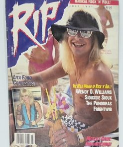 RIP Magazine - JULY 1987 - MÖTLEY CRÜE, WOMEN OF ROCK 'N' ROLL, LITA FORD Centerfold Poster