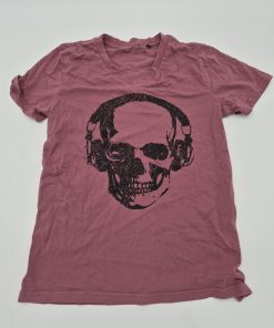 SKULL WITH HEADPHONES T-SHIRT M