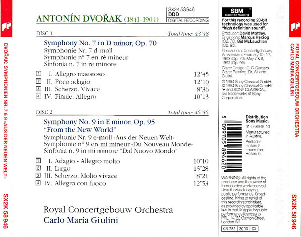 Dvořák*, Royal Concertgebouw Orchestra*, Carlo Maria Giulini-1