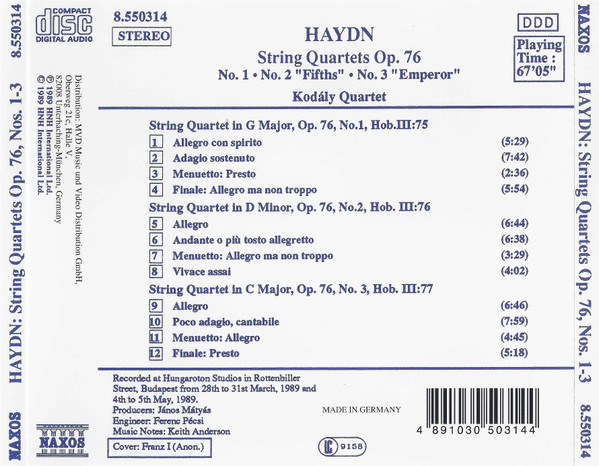 Haydn* - Kodály Quartet-2