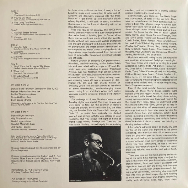 Donald Byrd With Pepper Adams And Gigi Gryce-1