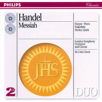 Handel* - Harper*, Watts*, Wakefield*, Shirley-Quirk*, London Symphony Orchestra & Chorus*, Sir Colin Davis-0