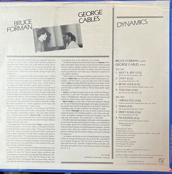 Bruce Forman And George Cables-1