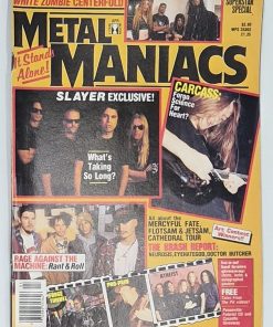 METAL MANIACS Magazine - APRIL 1993 - SLAYER, CARCASS, WHITE ZOMBIE Centerfold