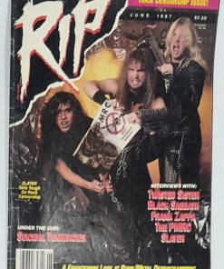 RIP Magazine - JUNE 1987 - PMRC "ROCK CENSORSHIP" ISSUE, FRANK ZAPPA, SLAYER, TWISTED SISTER Interviews