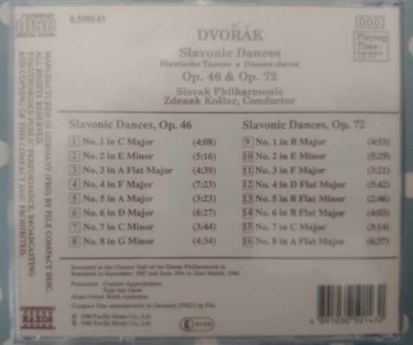 Dvořák*, Slovak Philharmonic* / Zdeněk Košler-1