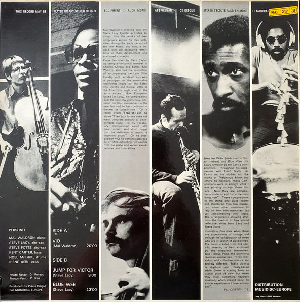 Mal Waldron With The Steve Lacy Quintet*-1