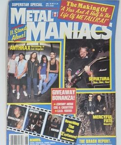 METAL MANIACS Magazine - JUNE 1993 - ANTHRAX, SEPULTURA, MERCYFUL FATE