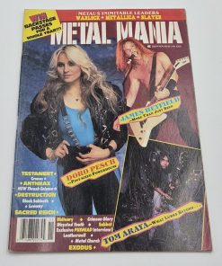 METAL MANIA Magazine - NOVEMBER 1989 - DORO PESCH, JAMES HETFIELD, TOM ARAYA