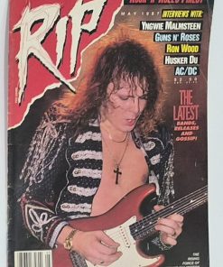 RIP Magazine - MAY 1987 - YNGWIE MALMSTEEN, GUNS N' ROSES, AC/DC Centerfold Poster