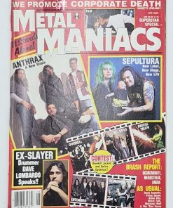 METAL MANIACS Magazine - AUGUST 1993 - ANTHRAX, SEPULTURA, FAITH NO MORE