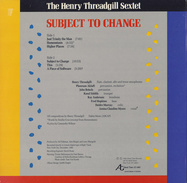 The Henry Threadgill Sextet*-1