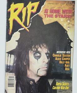 RIP Magazine - FEBRUARY 1987 - ALICE COOPER, CHARLIE SEXTON, RATT Centerfold Poster