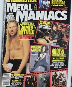METAL MANIACS Magazine - AUGUST 1991 - JAMES HETFIELD, MARTY FRIEDMAN, SUICIDAL TENDENCIES Centerfold