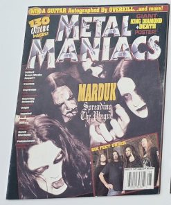 METAL MANIACS Magazine - AUGUST 2005 - MARDUK, KING DIAMOND Centerfold POSTER