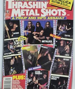 METAL MANIACS Magazine - THRASHIN' METAL SHOTS MARCH 1992 - METALLICA CENTERFOLDS