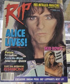 RIP Magazine - OCTOBER 1989 - SKID ROW, FISHBONE, ALICE COOPER Centerfold Poster