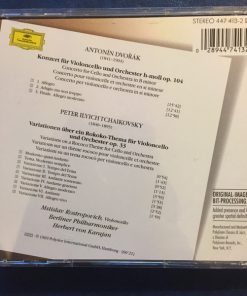 Dvořák* / Tschaikovsky*, Berliner Philharmoniker, Herbert von Karajan, Mstislav Rostropovich-2