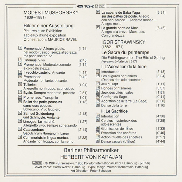Stravinsky* / Mussorgsky* / Berlin Philharmonic Orchestra* / Herbert von Karajan-3
