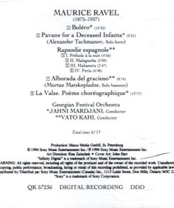 Ravel* - Georgian Festival Orchestra, Jahni Mardjani-1